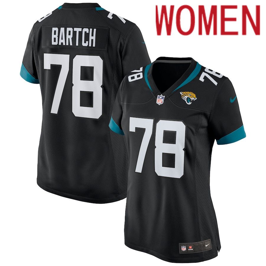Women Jacksonville Jaguars 78 Ben Bartch Nike Black Game NFL Jersey